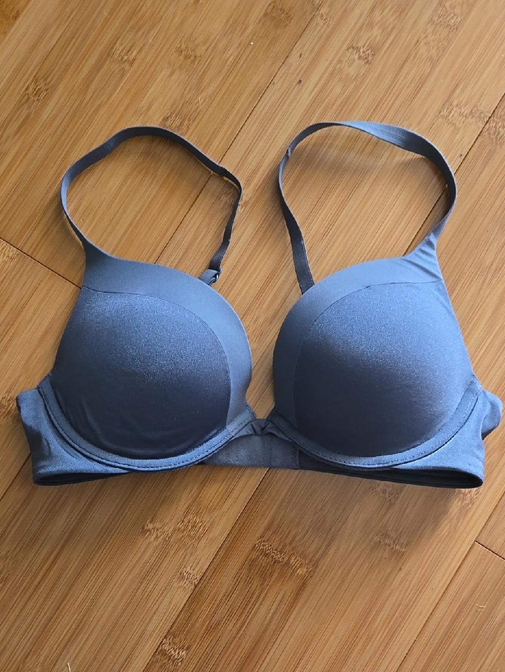 Victoria's Secret Slate Gray Smooth Pushup Bra 32C